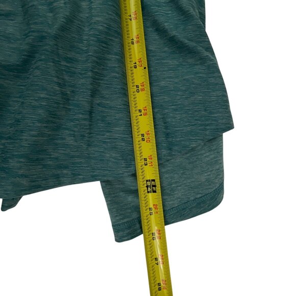 New Balance Women Long-Sleeve Athletic Quarter-Zip Pullover Shirt  L Teal Workou - Picture 6 of 7